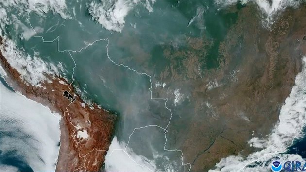 Pory v Amazonii jsou vidt a z vesmru (23. srpna 2019)