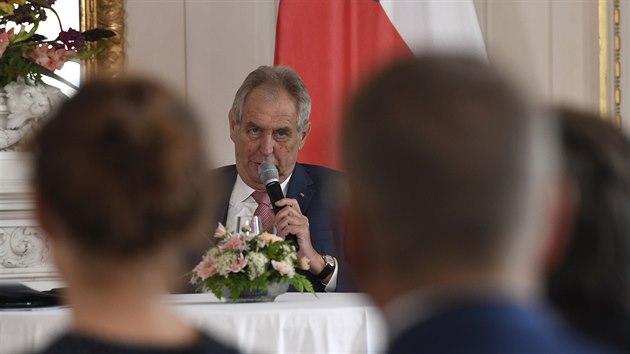 Prezident Milo Zeman se setkal  v Praze s eskmi velvyslanci. (28. srpna 2019)