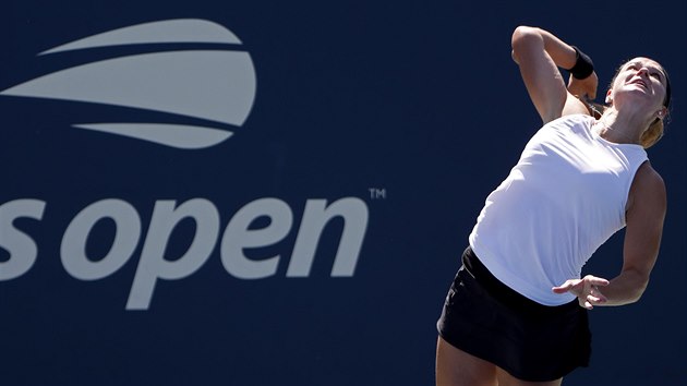 Podn Karolny Muchov v utkn druhho kola US Open.