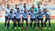 Fotbalisté Olomouce v rámci oslav stého výročí založení klubu nastoupili proti...