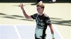 Teprve 18letý Jenson Brooksby postoupil do 2. kola US Open poprvé v kariée.