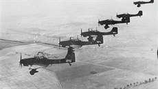 Stemhlavé bombardéry Junkers Ju 87 nad Polskem