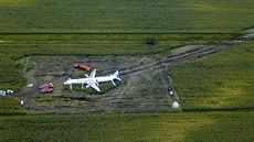 Let SV R178 spolenosti Ural Airlines po úspném nouzovém pistání v...