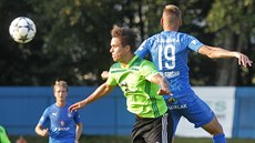 Momentka z pohárového zápasu Vrchovina - Slovácko