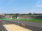 Stadion za Lunkami v Brn se promnil na olympijsk Londn