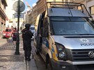 Policie zasahovala v Hradební ulici v Praze. Zavolala ji žena, která měla obavy...