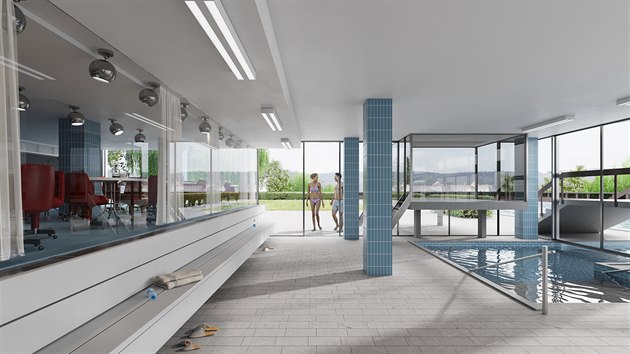 Vizualizace rekonstrukce bazénového komplexu hotelu Thermal.