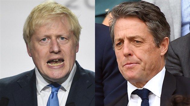 Boris Johnson a Hugh Grant (2019)