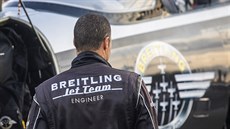 Přílet francouzského týmu Breitling Jet Team do Hradce Králové (30. 8. 2019)