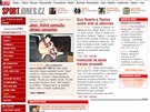 Titulní strana sportovní rubriky iDNES.cz v roce 2004