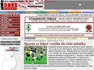 Tituln strana sportovn rubriky iDNES.cz v roce 2000