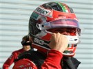 Vítz Velké ceny Itálie formule 1 Charles Leclerc z Ferrari.