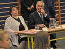 Prezident Miloš Zeman s manželkou Ivanou zahájili nový školní rok na Základní...
