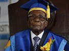 Svrený zimbabwský prezident Robert Mugabe. (17. listopadu 2017)