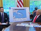 Trump ukazoval falen vyznaenou mapu hurikánu