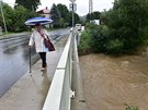 Vydatn� de�t� zvedly hladinu Vset�nsk� Be�vy ve Velk�ch Karlovic�ch.