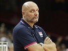Srbský trenér Saa Djordjevi zklamaný z výkonu svých hrá.
