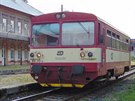 Motorov� v�z 810.213-9 �ek� ve stanici Moldava v Kru�n�ch hor�ch na zp�te�n�...