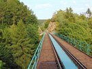 Mikulovský viadukt pi cest z Moldavy do Mostu