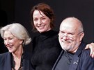 Helen Mirrenová, Uma Thurmanová a Peter Lindbergh (Paí, 29. listopadu 2016)