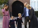 Vévodkyn Kate, princezna Charlotte, princ George, princ William a Helen...