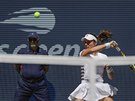 Return Johanny Kontaové ve tvrtfinále US Open.