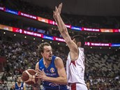 esk basketbalista Ondej Balvn na MS bhem zpasu s Tureckem.