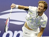 Daniil Medvedv z Ruska podv v semifinle US Open.