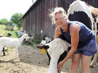 Barbora Filípek Spitzová na své farmě