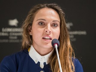Anna Kellnerová při tiskové konferenci k podzimní galashow Global Champions...