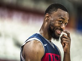 Kemba Walker na trninku americkch basketbalist