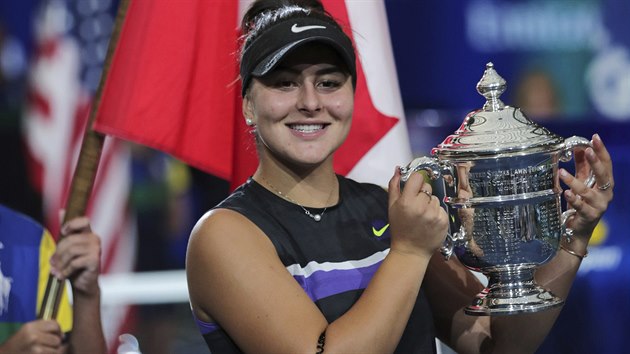 Kanadsk tenistka Bianca Andreescuov v 19 letech ovldla US Open.