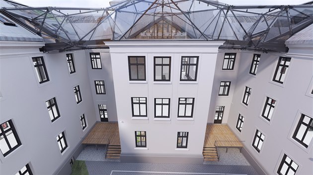 Vizualizace budovy Prodovdeck fakulty Ostravsk univerzity po pestavb.