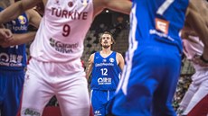 eský basketbalista Ondej Balvín bhem zápasu s Tureckem na MS.