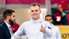 Český moderní pětibojař Marek Grycz během mistrovství světa v Budapešti.