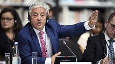 Pedseda britské Dolní snmovny John Bercow na summitu G7 (6. záí 2019)