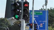 Semafory v Beclavi upozorují na konec zelené