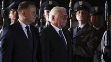 Nmecký prezident Frank-Walter Steinmeier a jeho polský protjek Andrzej Duda...