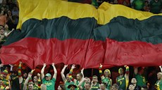 Litev�tí fandové b�hem zápasu s Austrálií