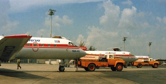 Trojice letoun Jak 40 spolenosti Cubana v Havan