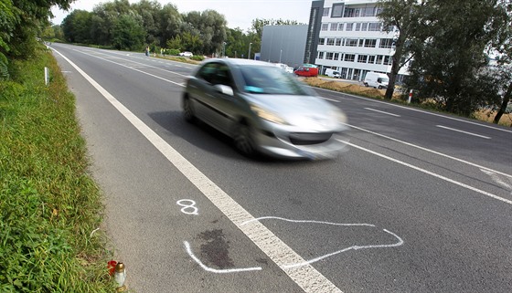 Místo tragické nehody v Lipnické ulici na okraji Přerova, kde řidič...
