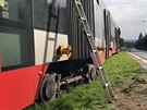 V Praze na O�echovce vykolejila tramvaj
