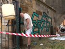 Policie odloila ppad nepovolenho odstrann graffiti z Karlova mostu