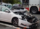 Dálnici D5 u Berouna uzavřela 12. září nehoda. Řidič osobního auta na místě...