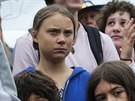 védská estnáctiletá aktivistka Greta Thunbergová se úastnila protestu za...