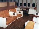 Sedaky v Boeingu 747 v první tíd. 70 léta minulého století