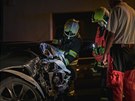 Opilý řidič v pardubickém městském obvodu Dubina naboural při noční jízdě se...