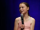 Švédská aktivistka Greta Thunbergová získala ve Washingtonu ocenění mezinárodní...