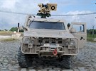Víceúčelové obrněné vozidlo Iveco 4x4 se zbraňovou stanicí Protektor, které...