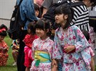 Školkový festival v Obihiro a děti v jukatách